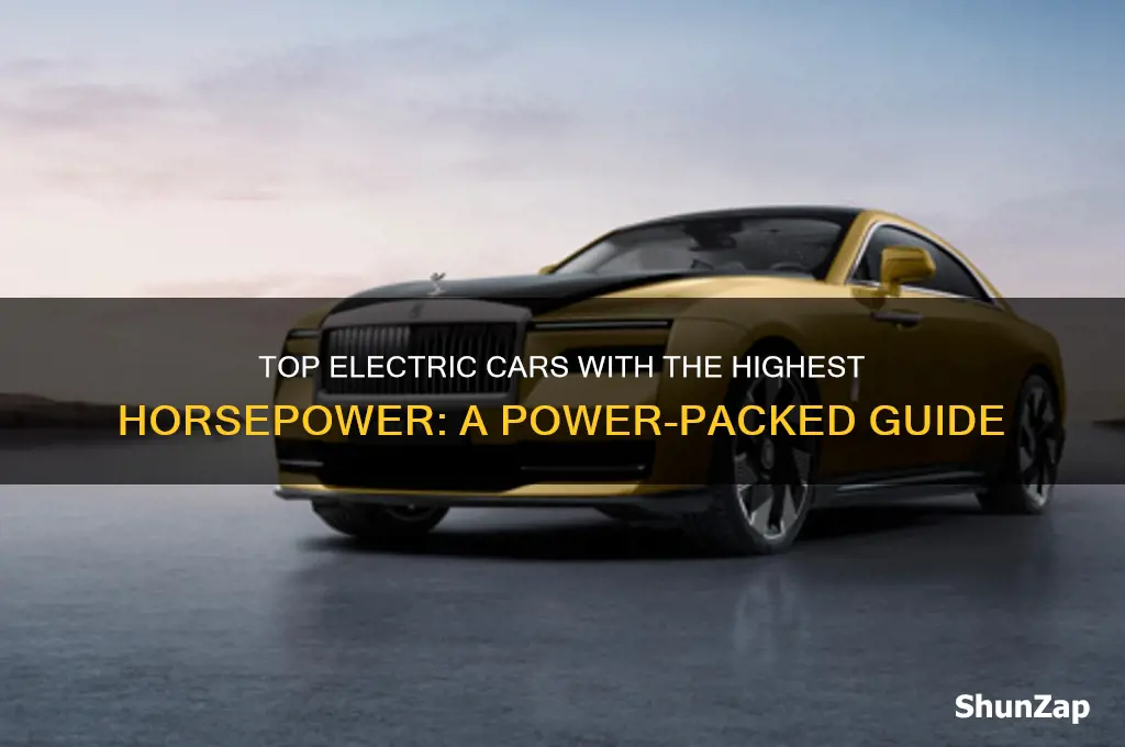 what electric car has the most horsepower