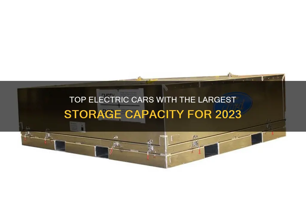 what electric car has the most storage capacity