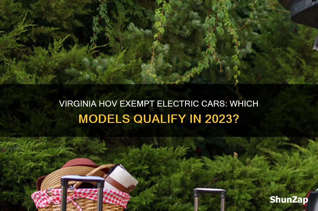 what electric car is hov exempt in virginia
