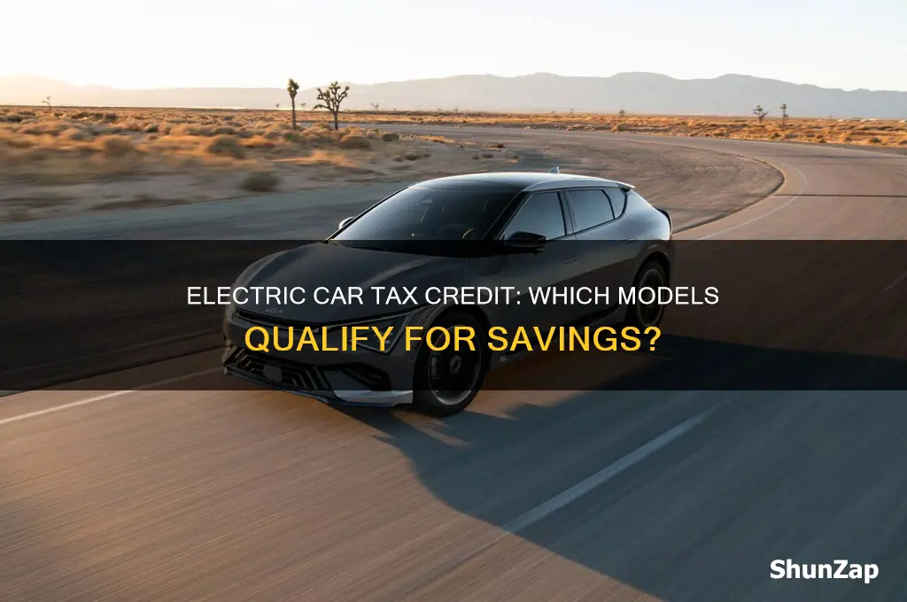 what electric car models qualify for tax credit