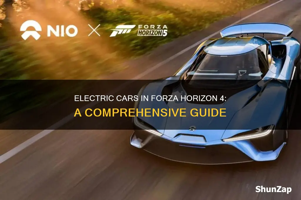 what electric cars are in forza horizon 4