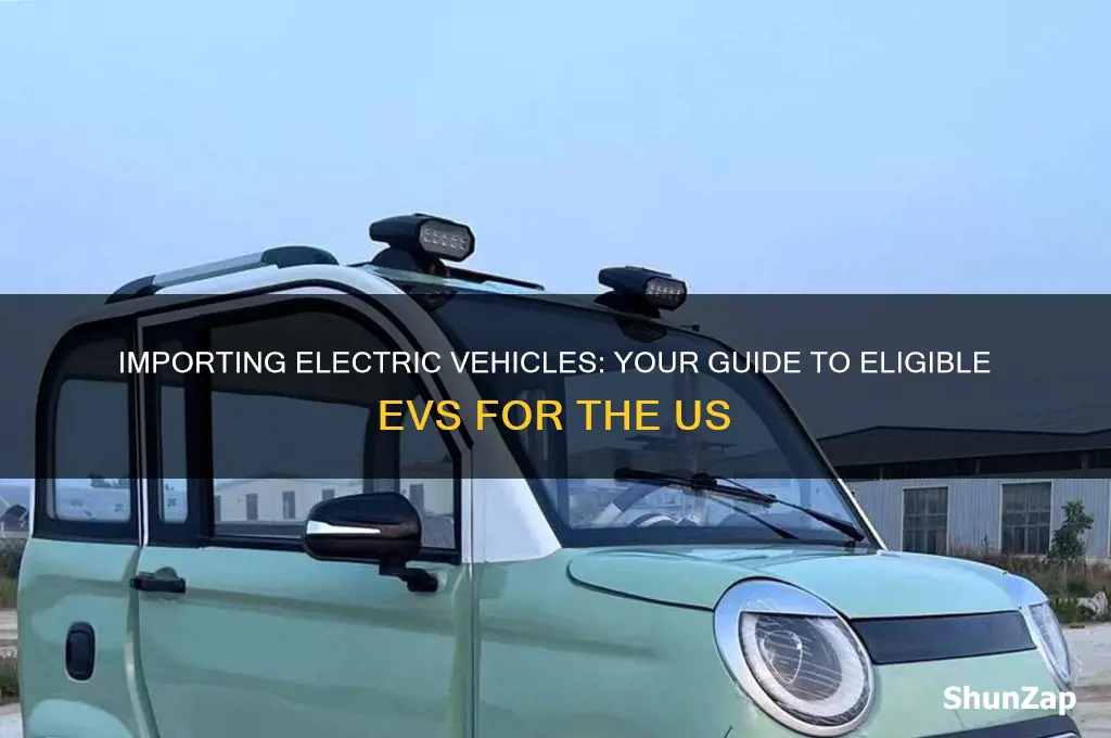 what electric cars can i import to america