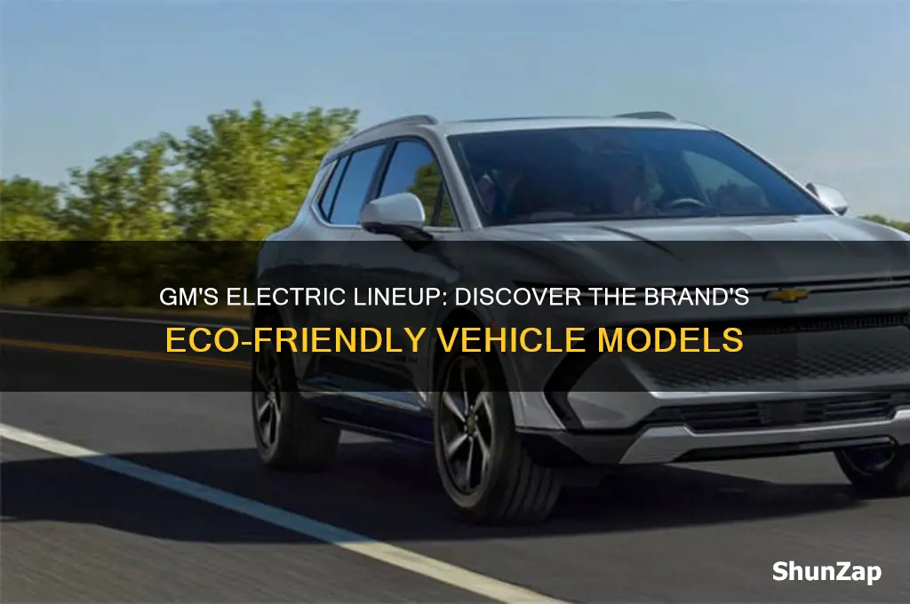 what electric cars does gm make