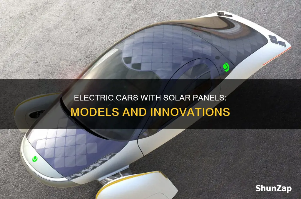 what electric cars have solar panels