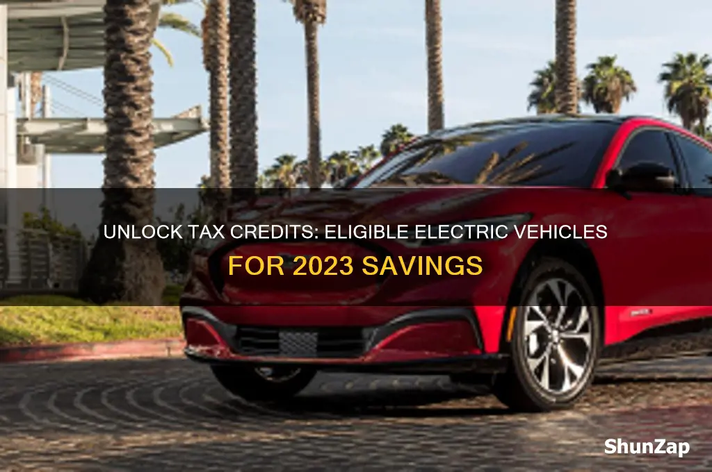 what electric cars qualify for tax credit