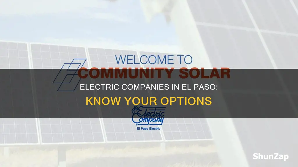 what electric companies are in el paso tx