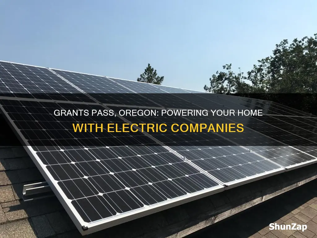 what electric companies serve grants pass oregon