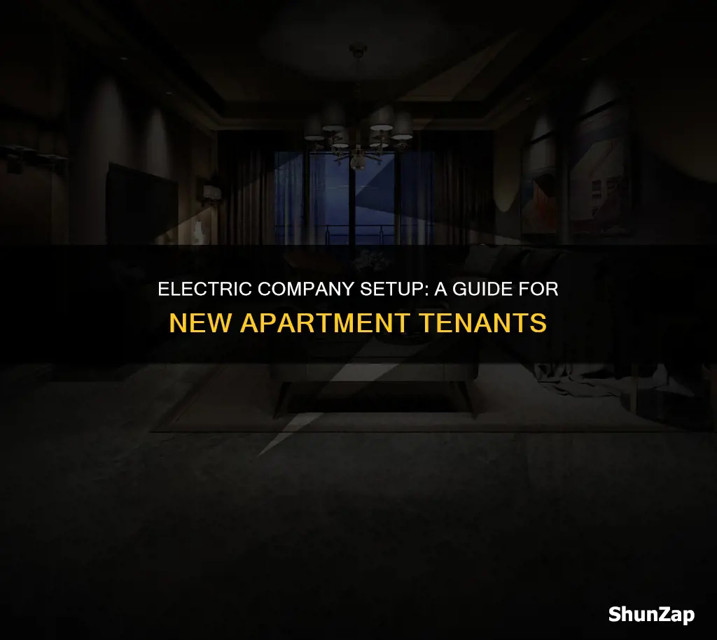 what electric company do i call for my new apartment