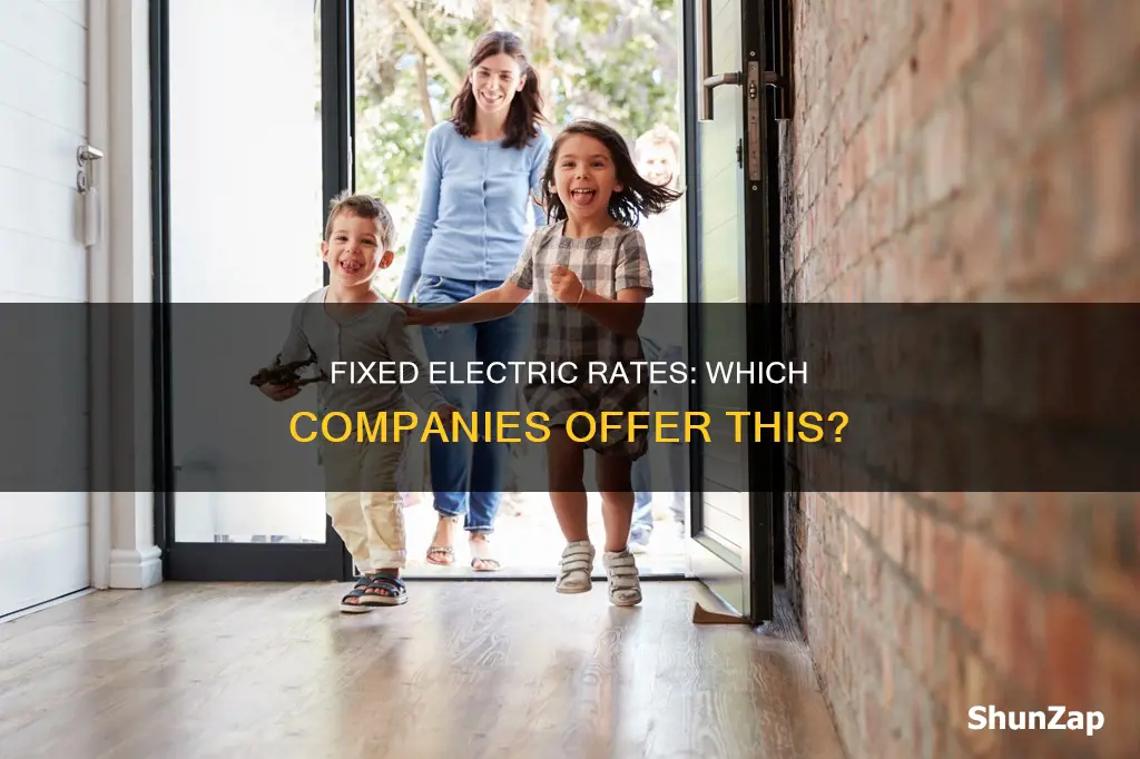 what electric company have fixed rates