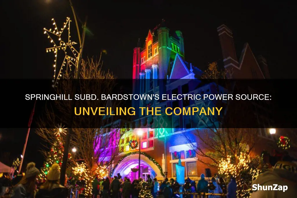 what electric company is springhill subdivision bardstown ky