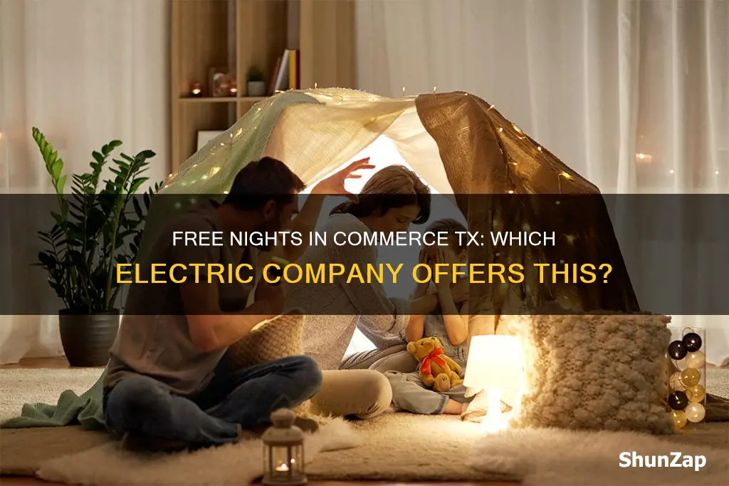 what electric company offers free nights in commerce tx