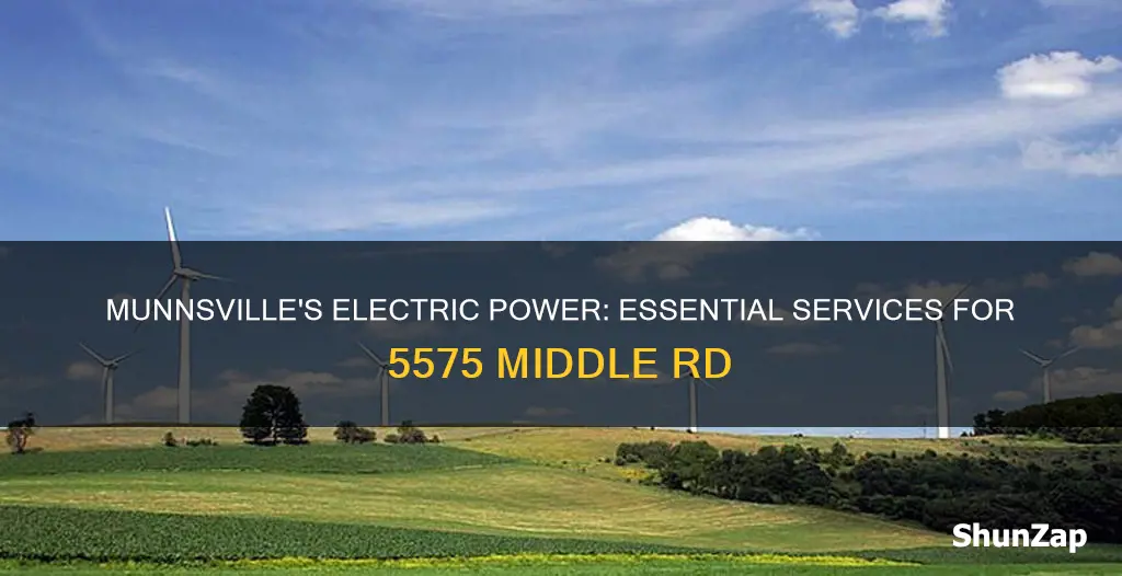 what electric company serivices 5575 middle rd in munnsville ny