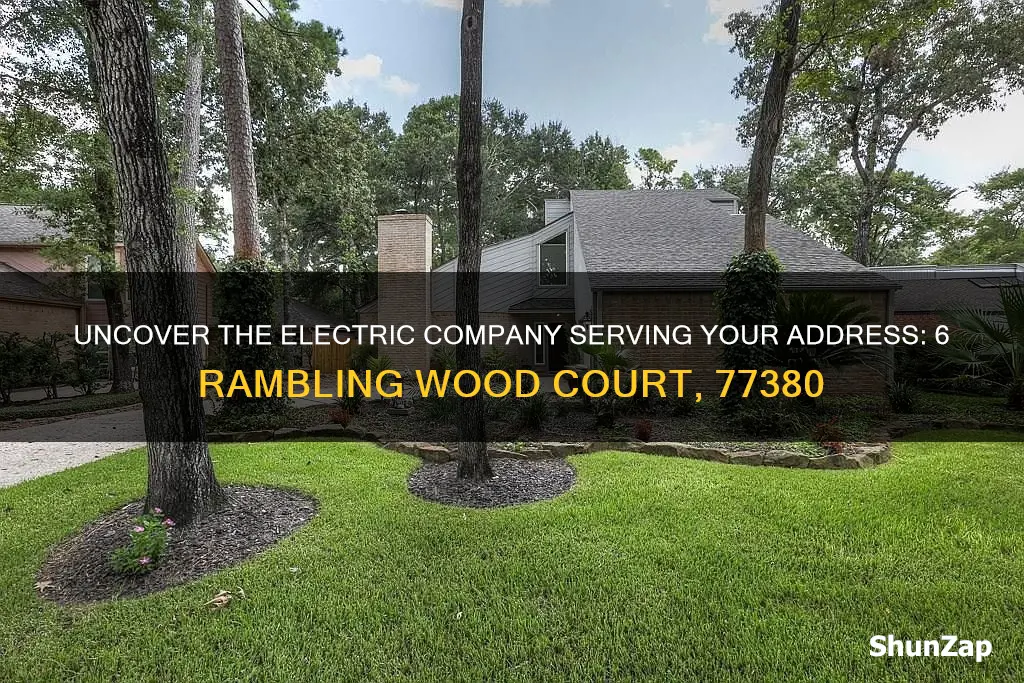 what electric company services 6 rambling wood court 77380