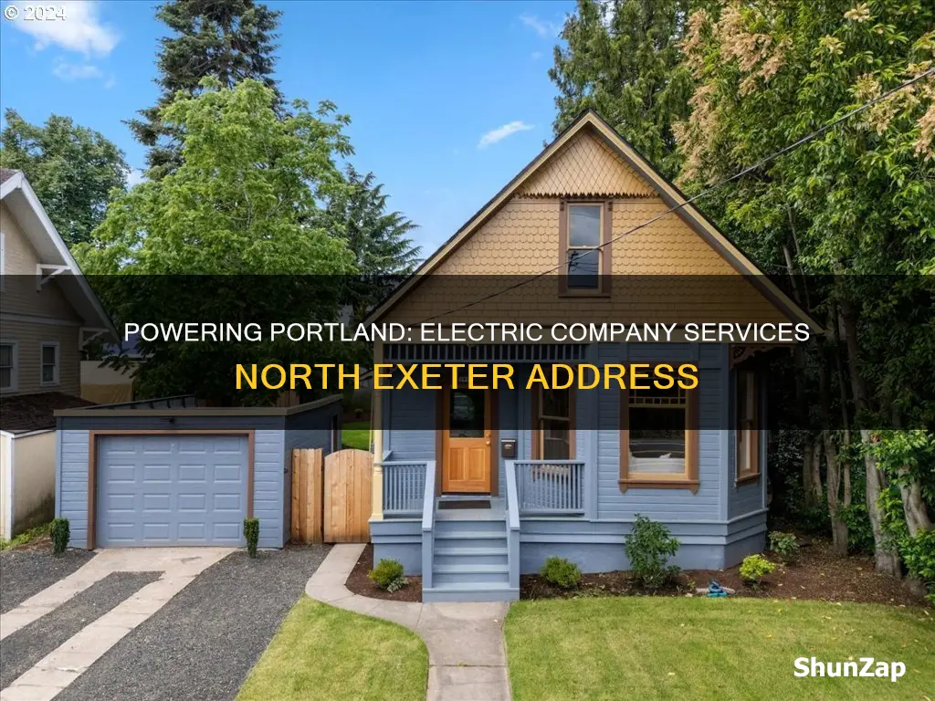 what electric company services 8924 north exeter in portland oregon