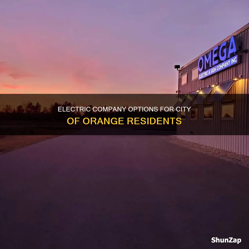 what electric company services city of orange