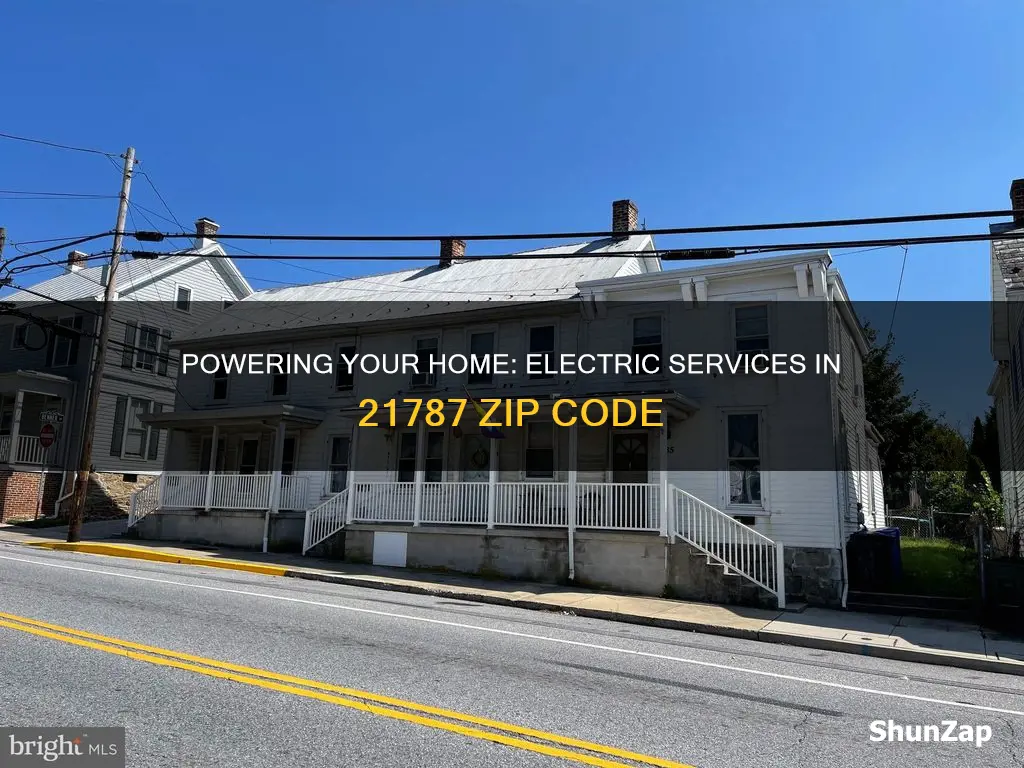 what electric company services zip code 21787