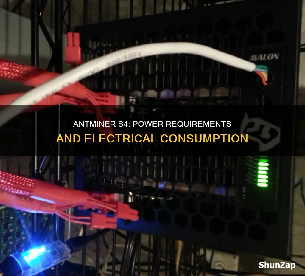 what electric does antminer s4 run on