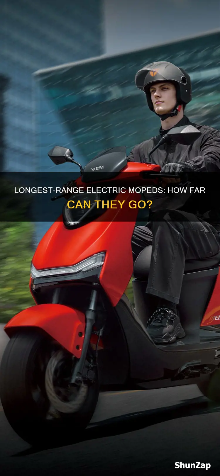 what electric moped has the longest range