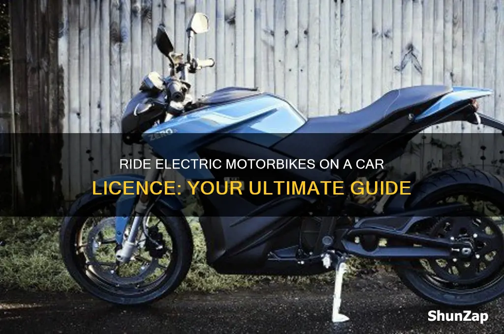 what electric motorbike can i ride on a car licence