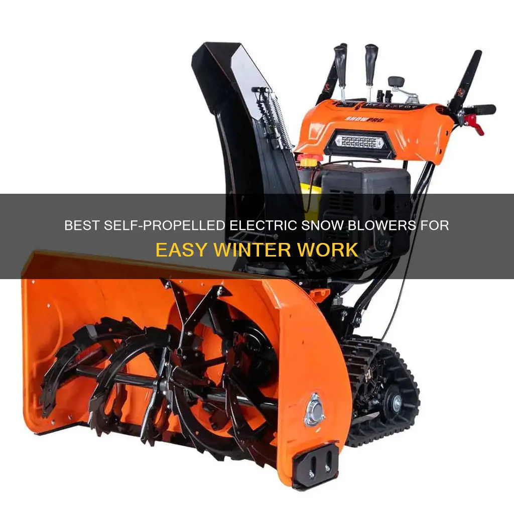 what electric snow blowers are self propelled