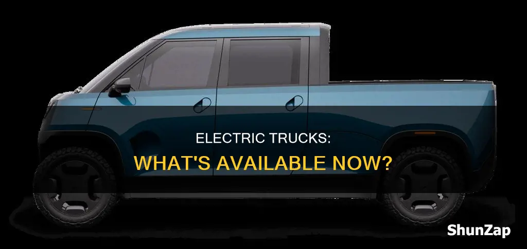 what electric trucks are available right now