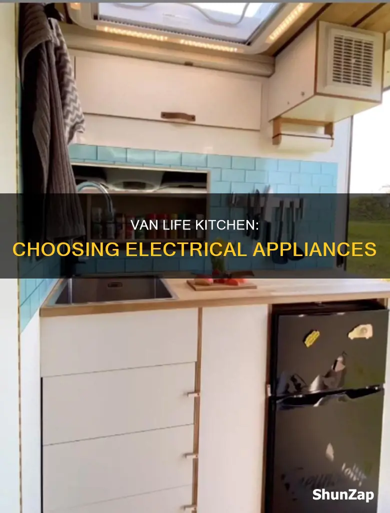 what electrical applience ffor van life kitchen