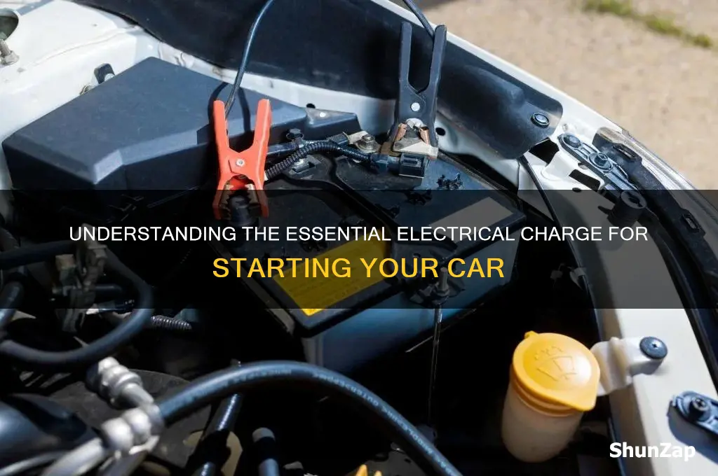 what electrical charge does a car need to start