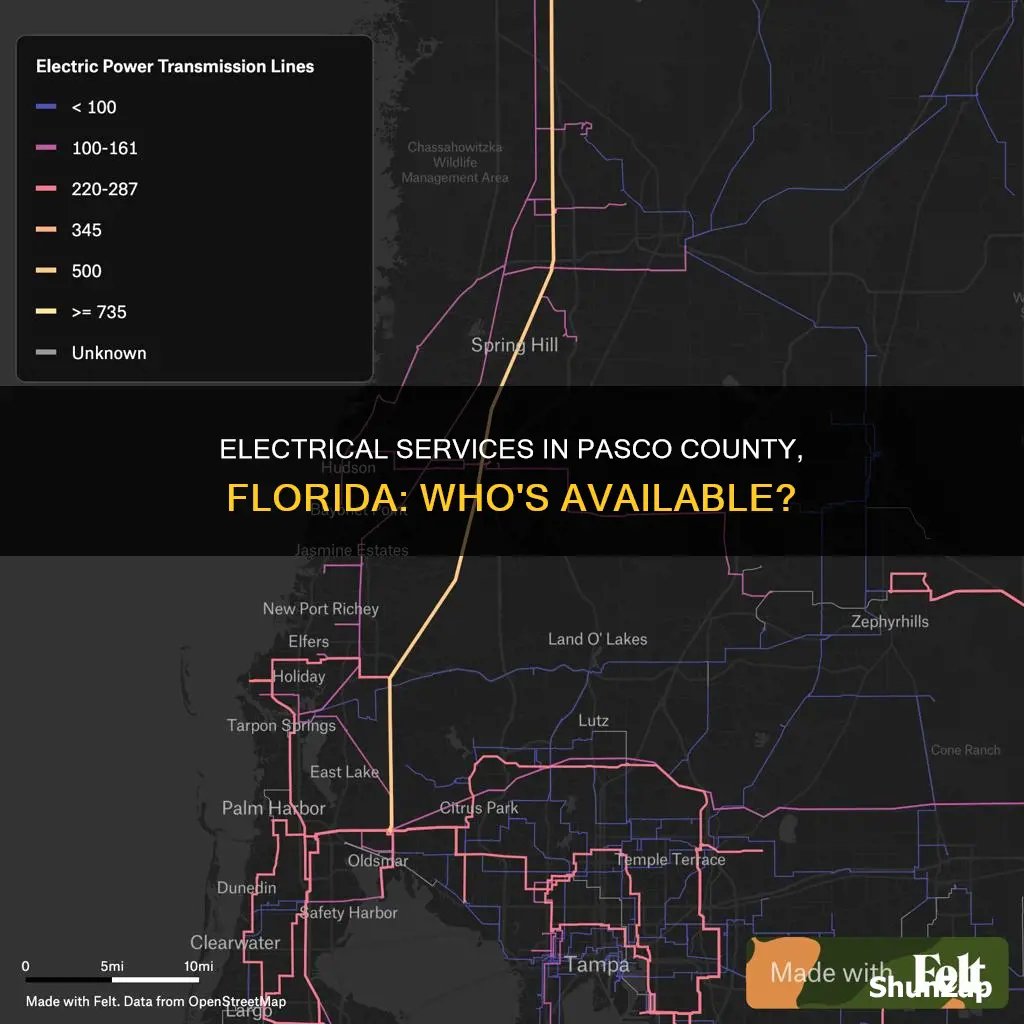 what electrical company covers pasco county florida