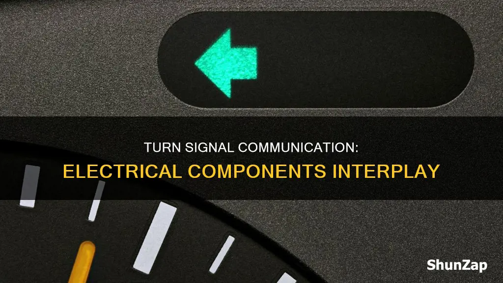 what electrical componets communicate with turn signals