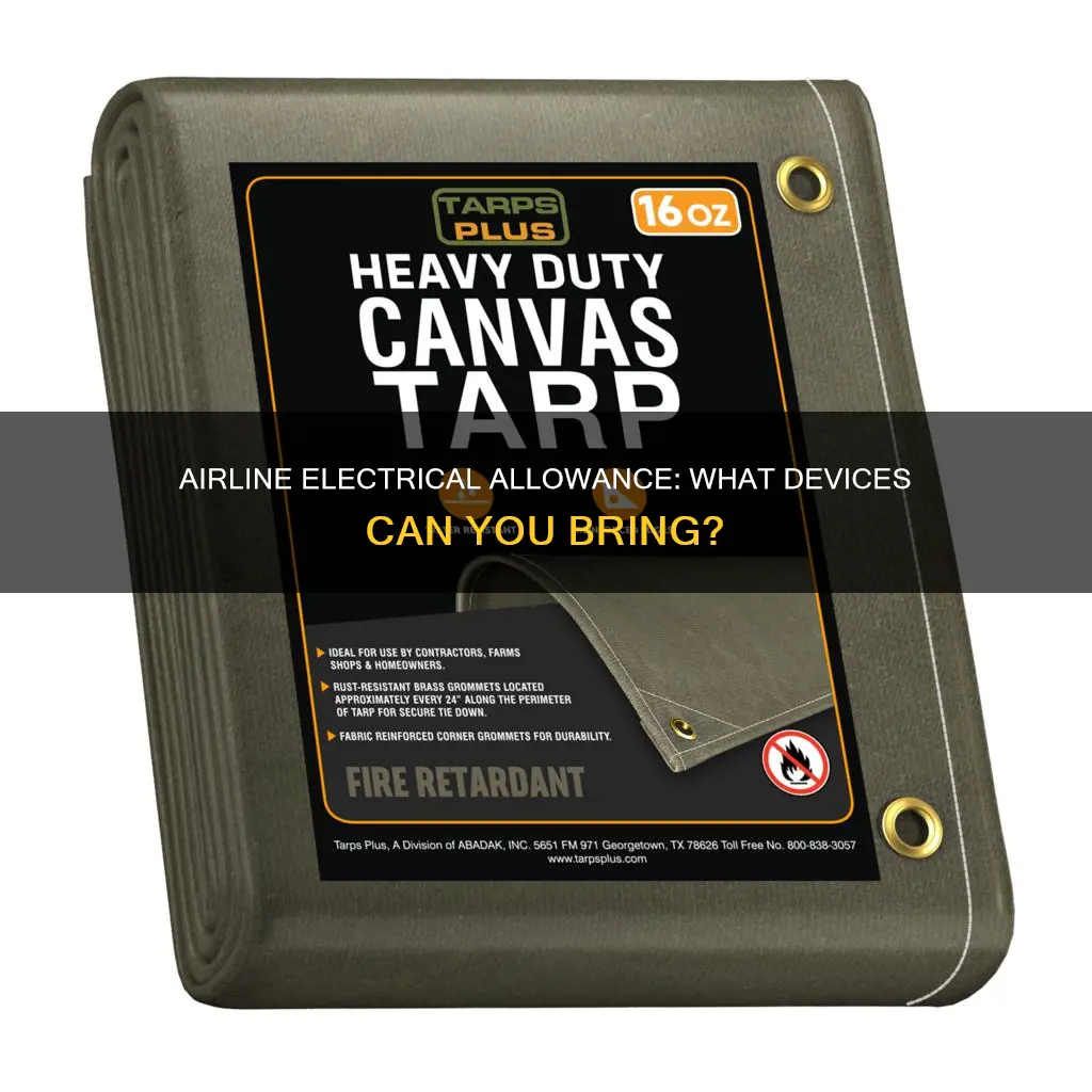 what electrical devices are allowed on planes
