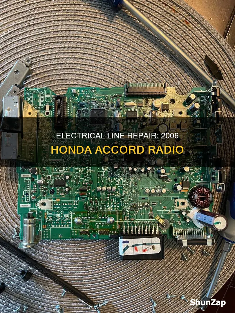 what electrical line radio 2006 honda accord
