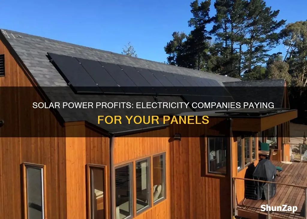 what electricity company pay you for having solar panels