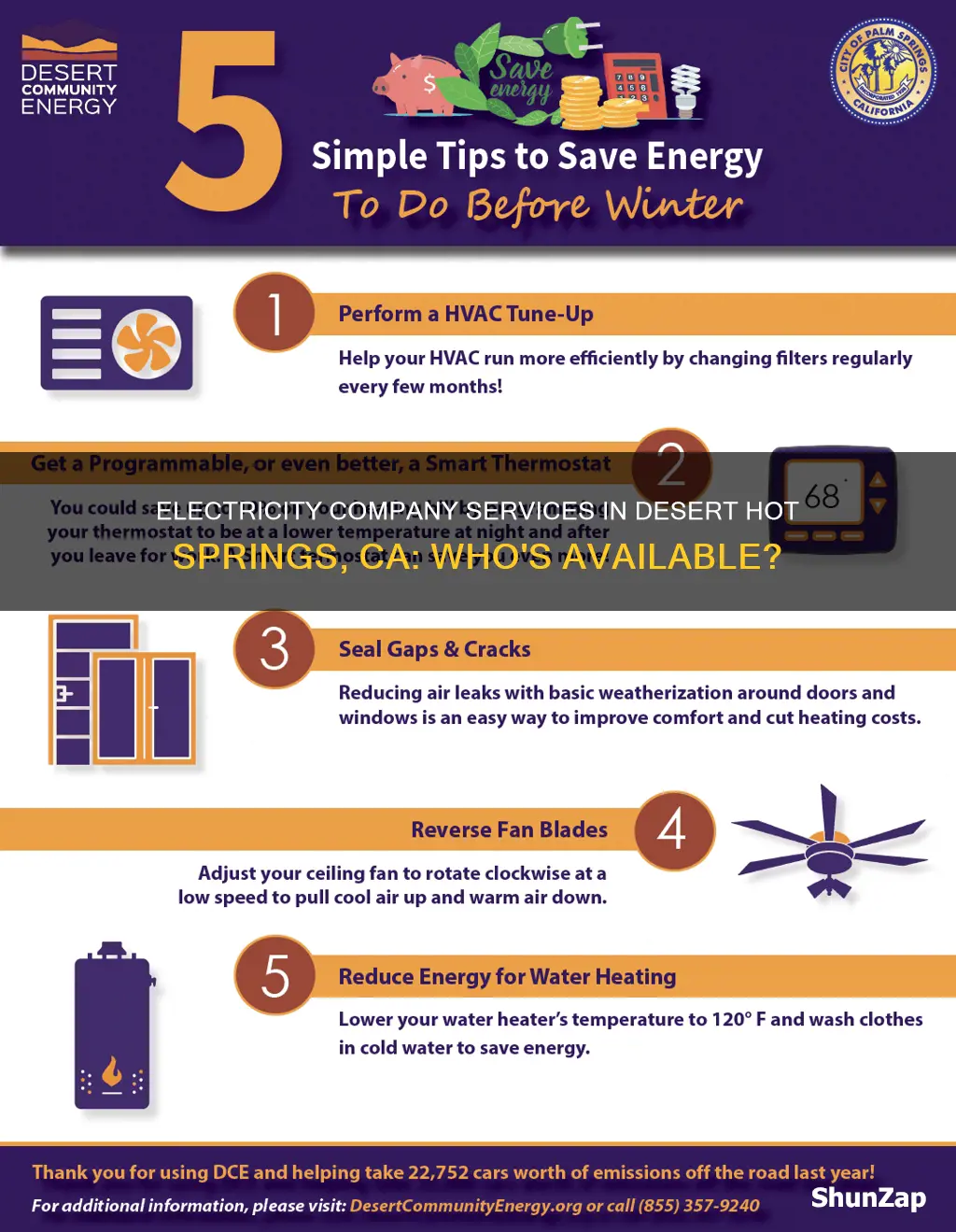 what electricity company services desert hot springs ca
