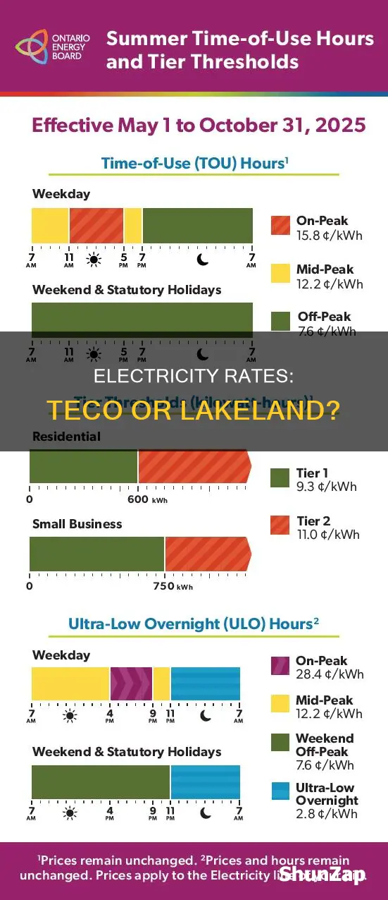 what electricity is cheaper teco vs lakeland