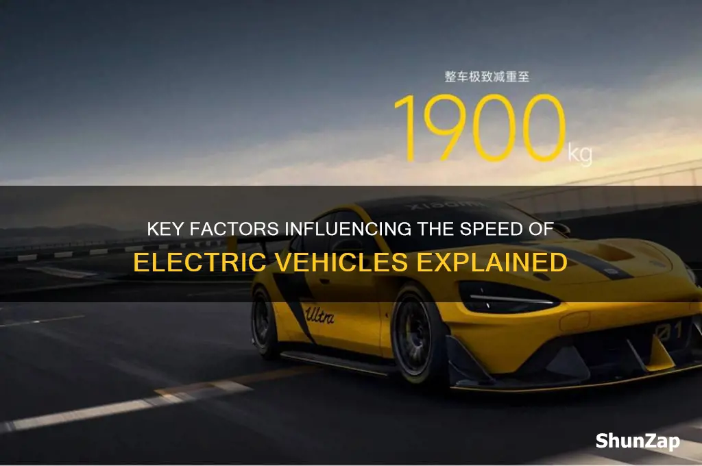 what factors determine speed of an electric car