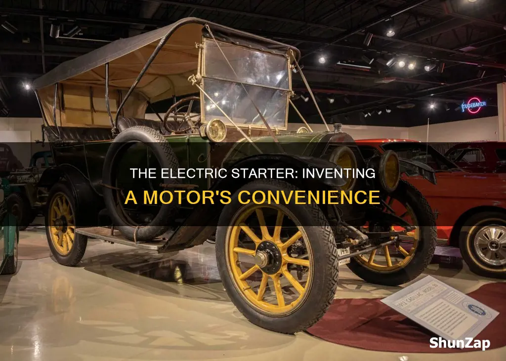 what famous inventor invented the electric starter