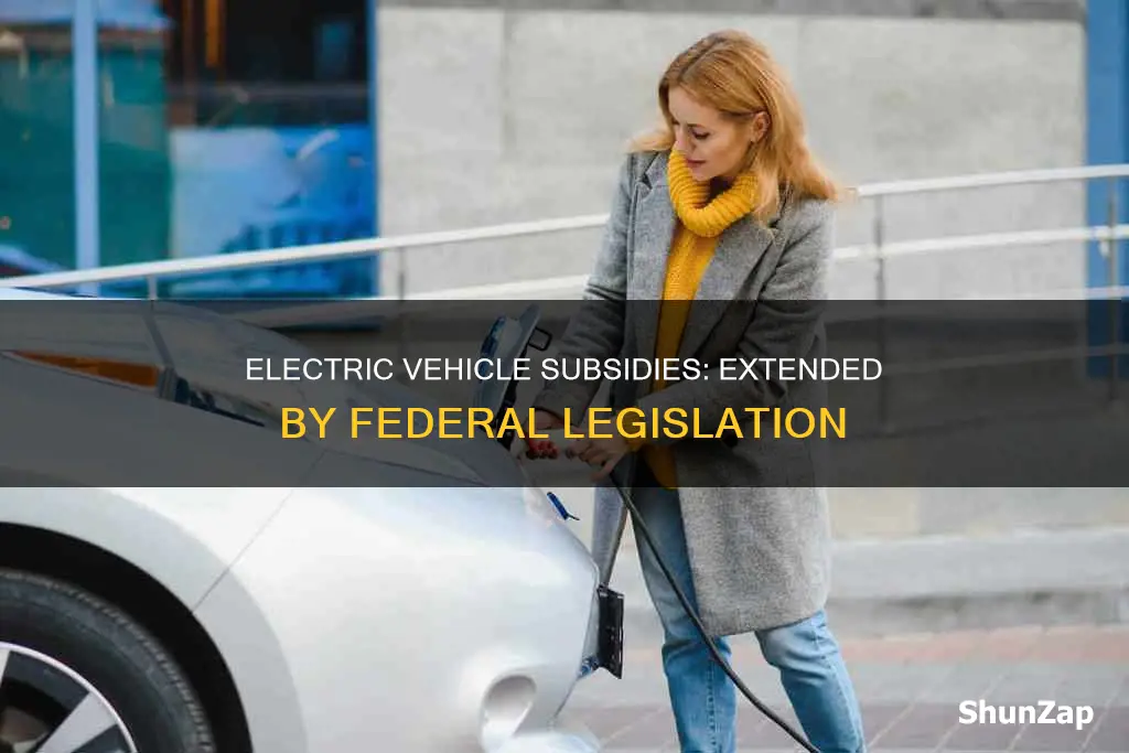 what federal legislation extended electric vehicle subsisides