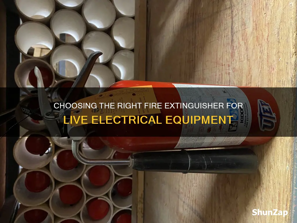 what fire extinguisher for live electrical equipment