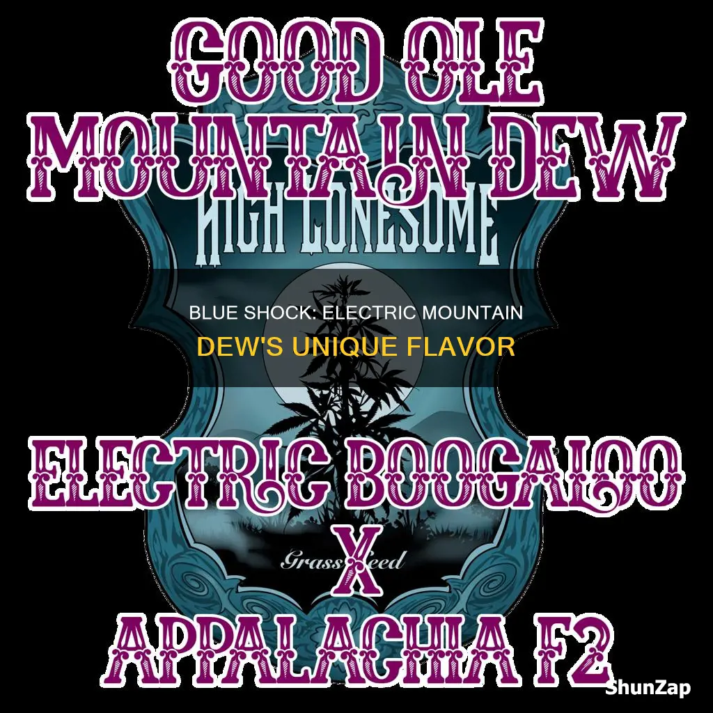 what flavor is blue electric mountain dew