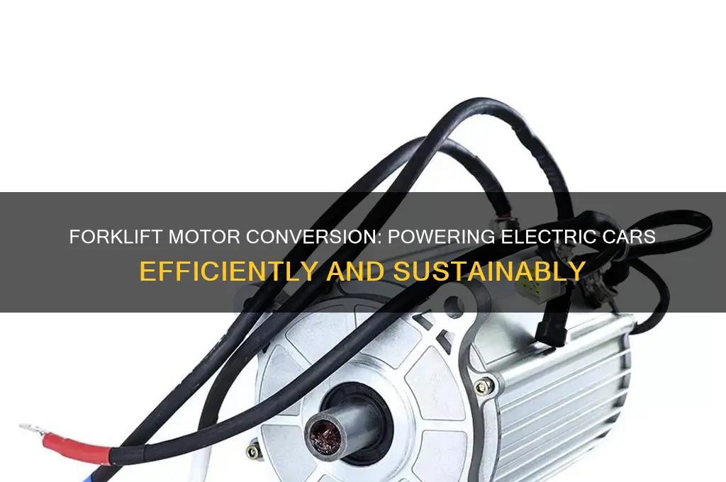 what forklift motor for electric car
