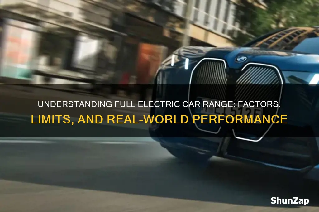 what full electric cars range