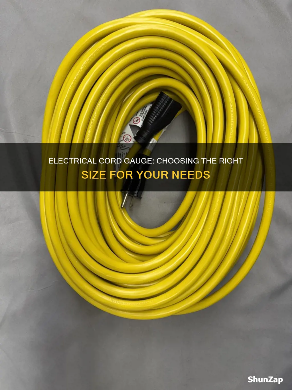 what gauge electrical cord do i ne