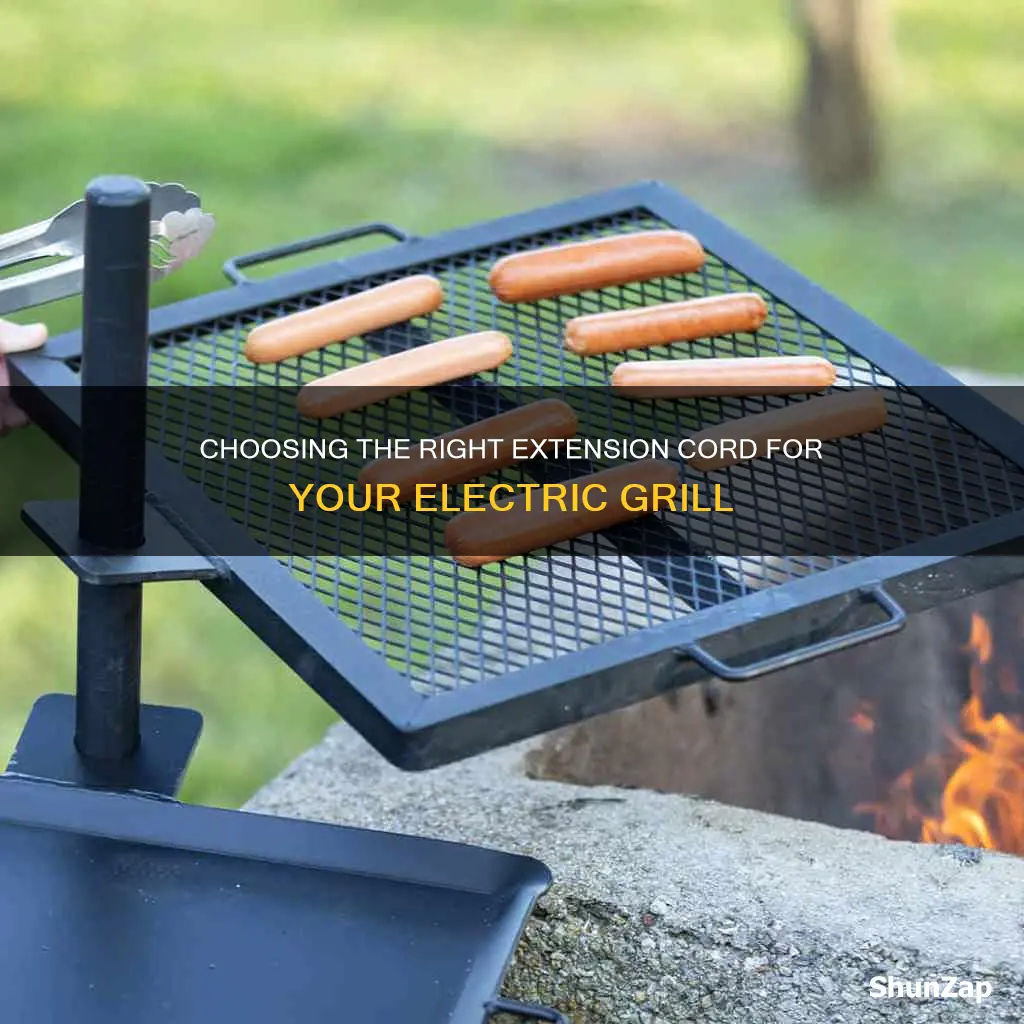what gauge extension cord for electric grill