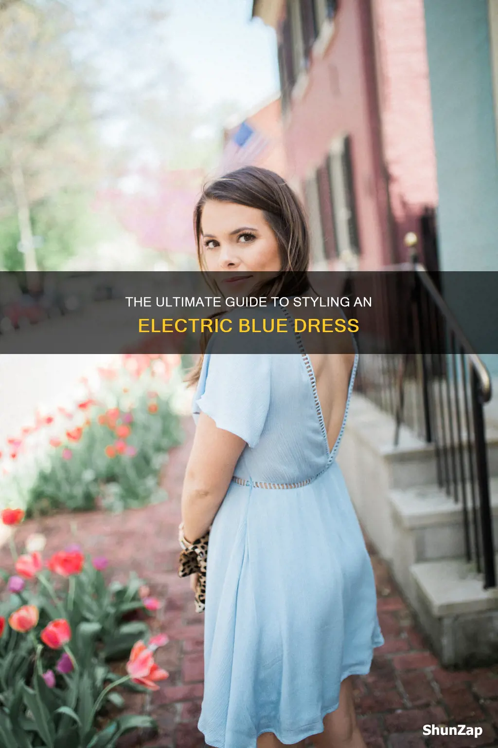 what goes with an electric blue dress
