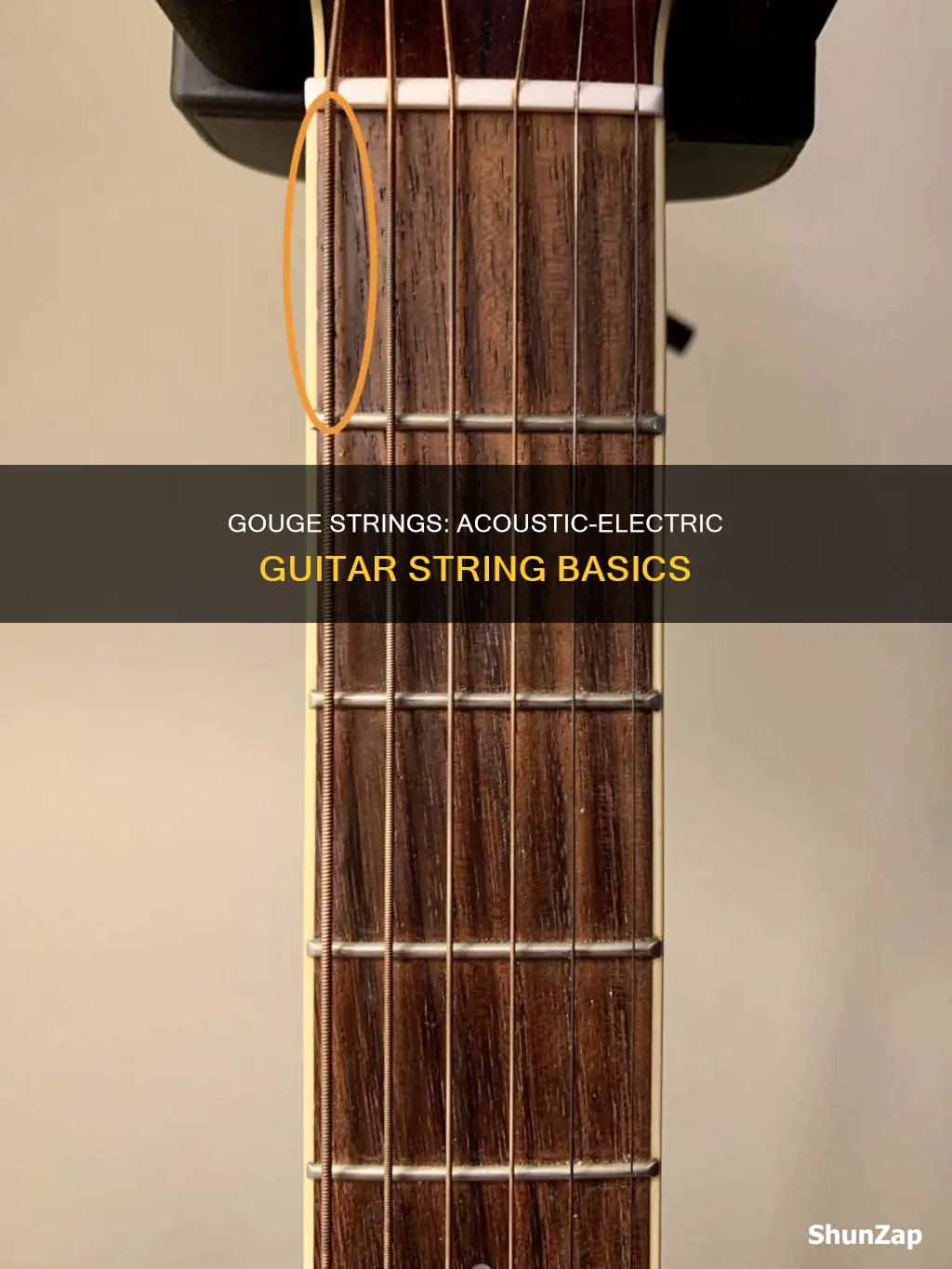 what gouge strings on acoustic electric cut