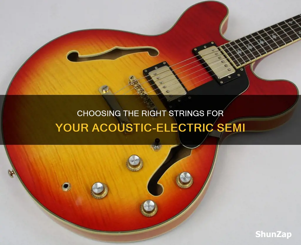 what gouge strings on acoustic electric semi