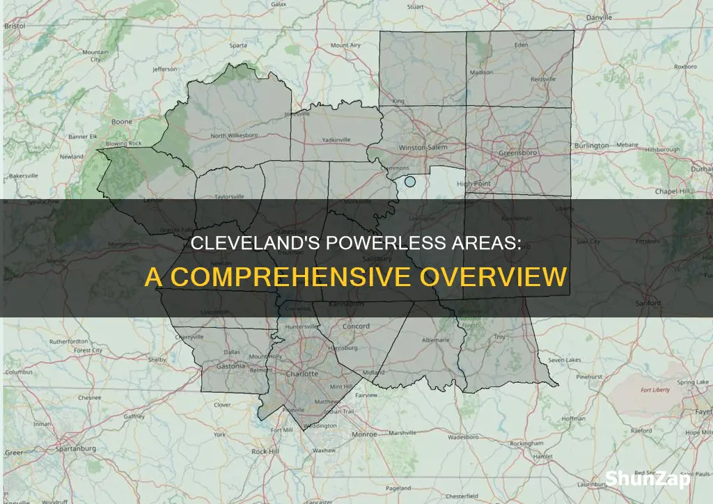 what greater cleveland areas are without electricity