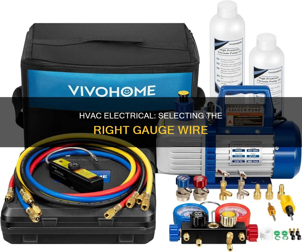 what guage line for electrical hvac system