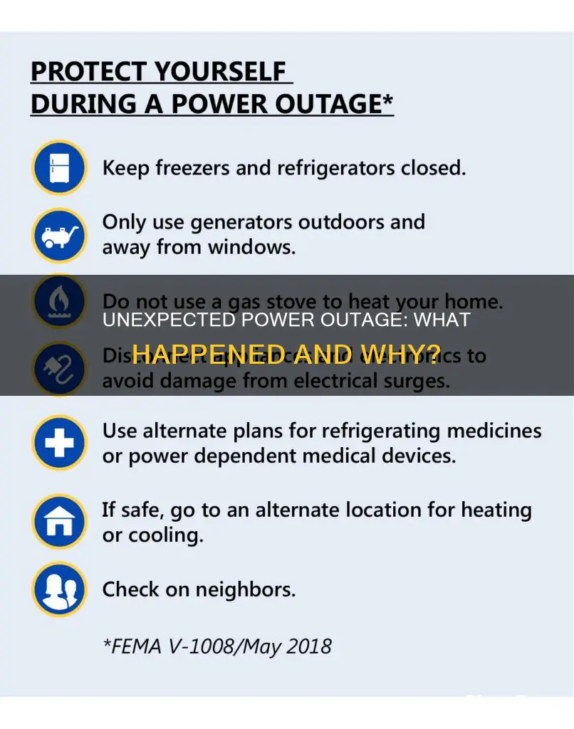what happened to electricity in my area