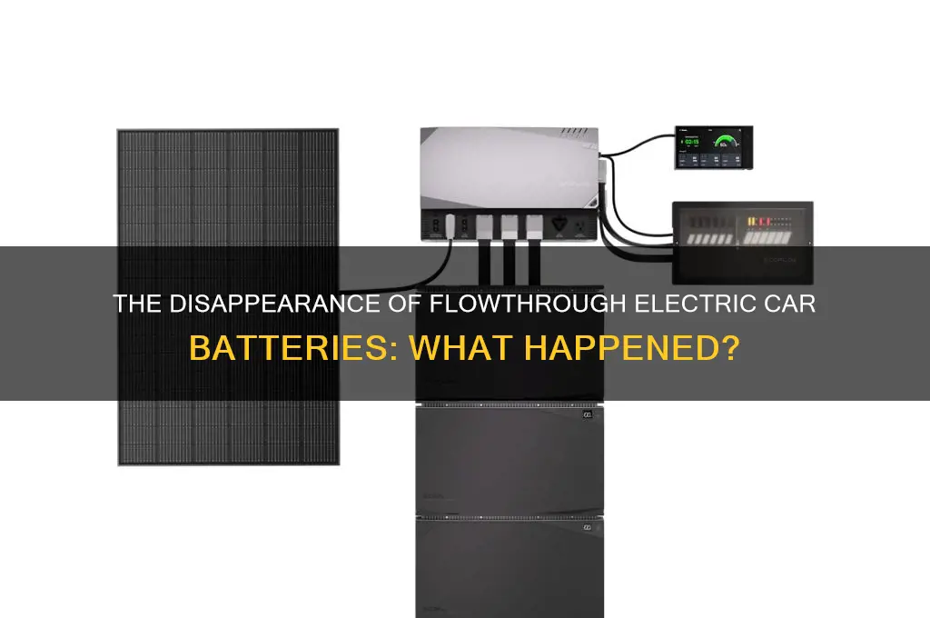 what happened to the flowthrough electric car batteries